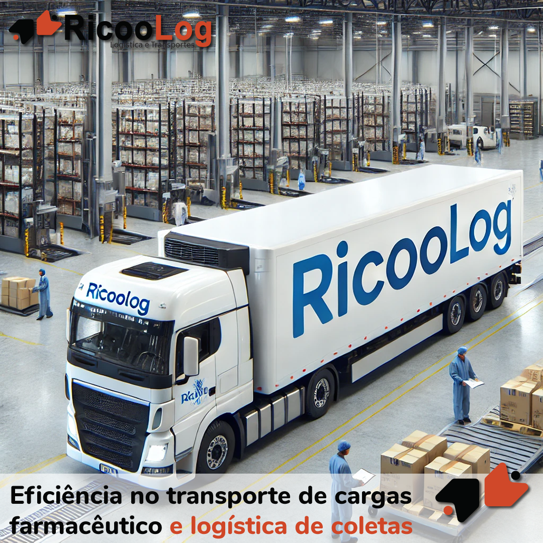 Eficiência no transporte de cargas farmacêutico e logística de coletas
