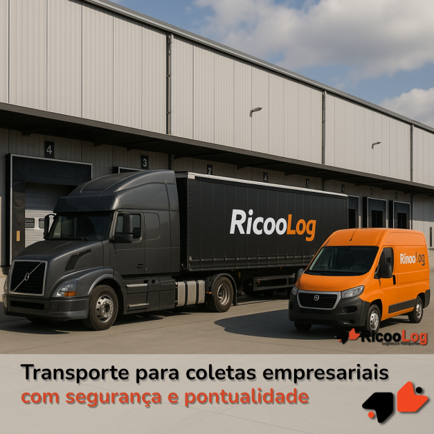 Transporte para coletas empresariais com segurança e pontualidade