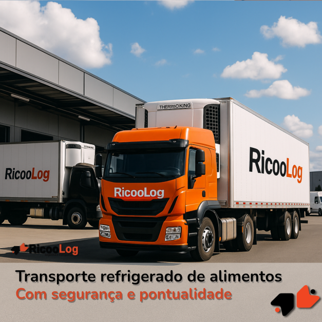 Transporte refrigerado de alimentos com segurança e pontualidade
