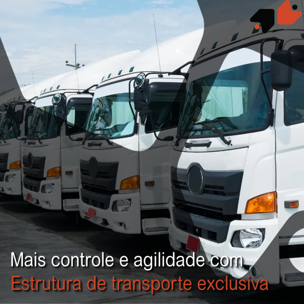 Mais controle e agilidade com estrutura de transporte exclusiva