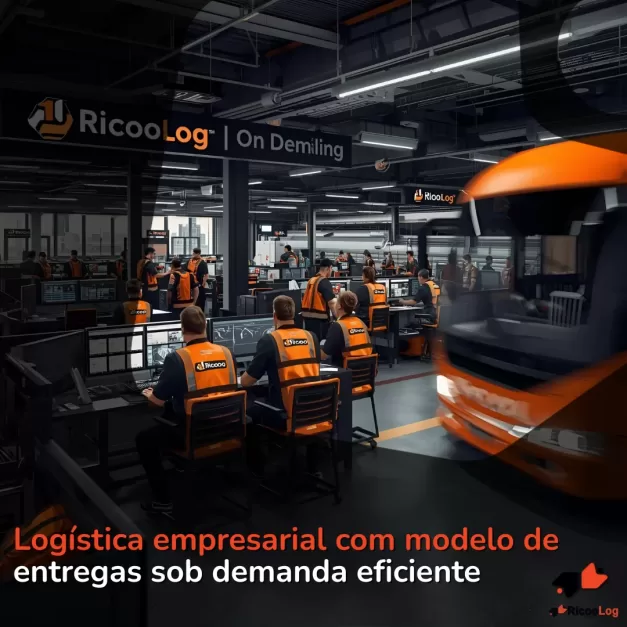 Logística empresarial com modelo de entregas sob demanda eficiente