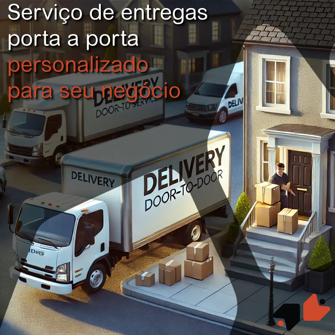 Serviço de entregas porta a porta personalizado para seu negócio
