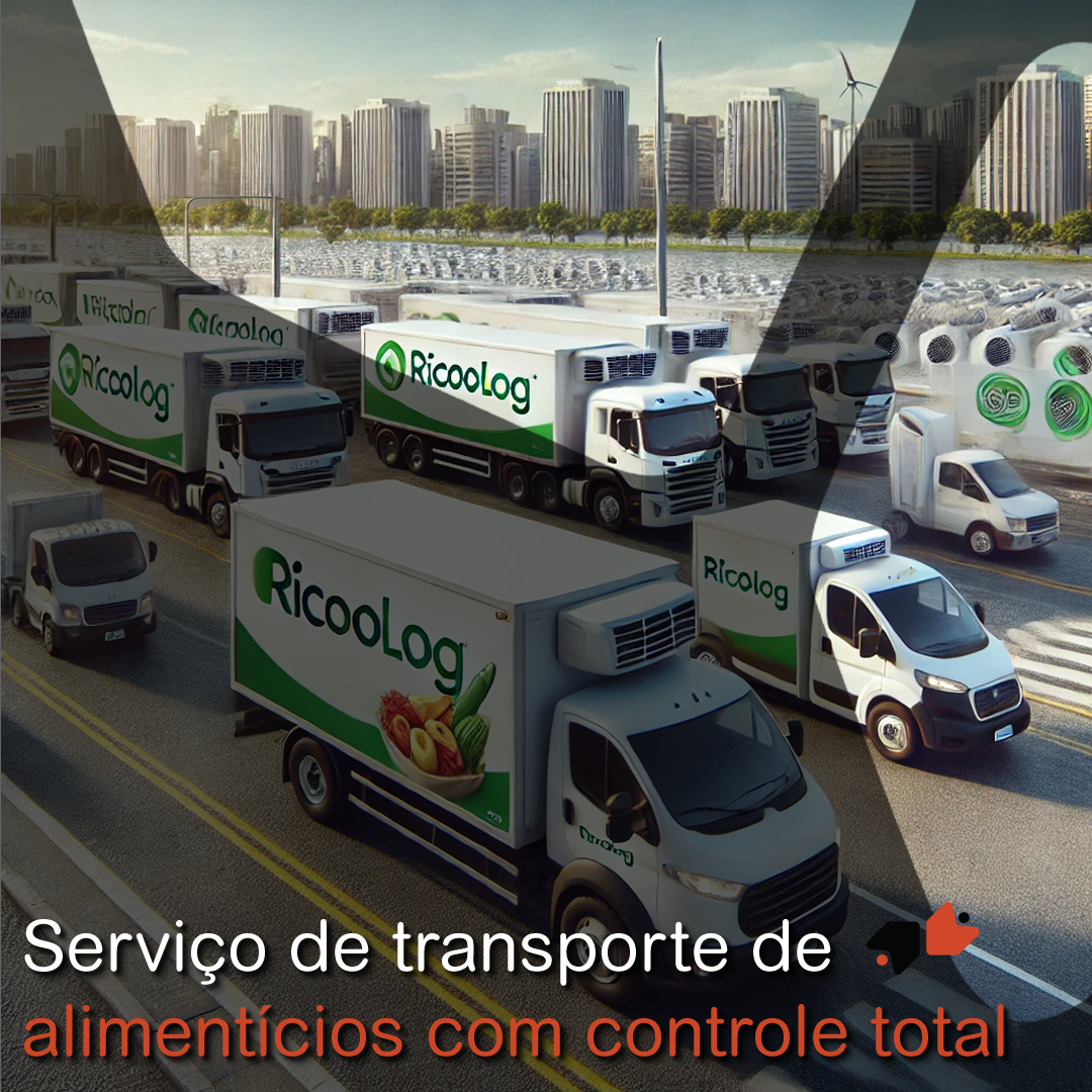 Serviço de transporte de alimentícios com controle total